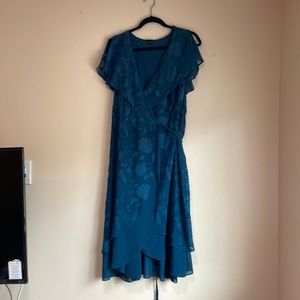 Torrid size 2 blue wrap dress